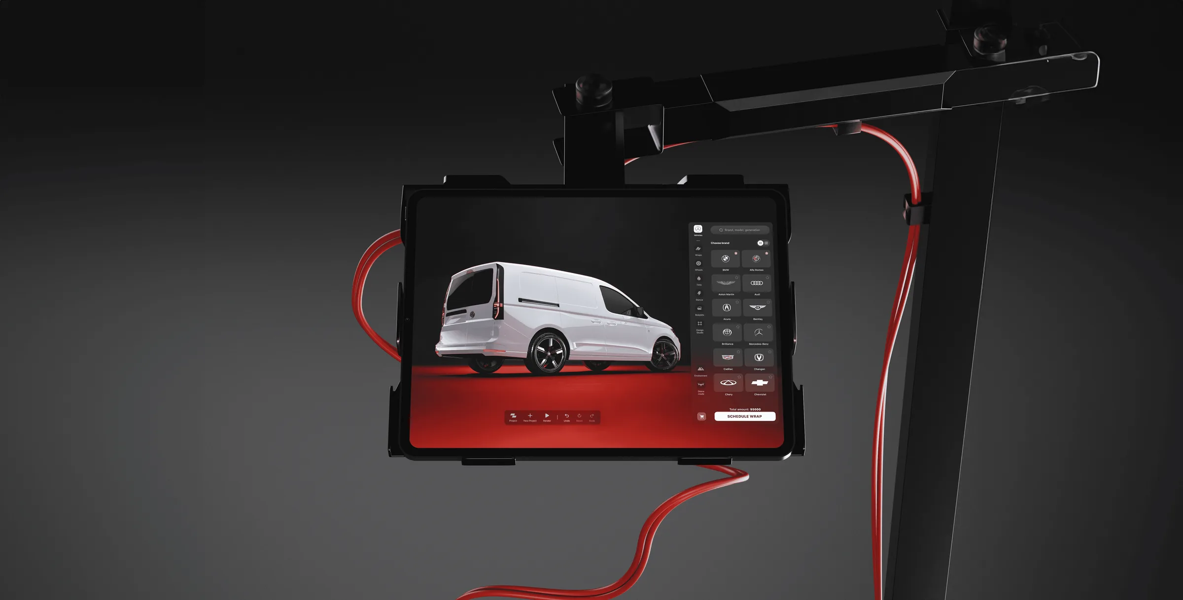 3M Zeno kiosk — 3D wrap visualizer on shop-floor hardware